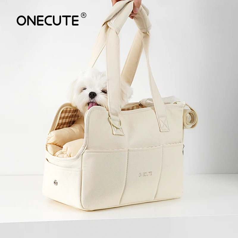 Portable Pet Carrier Bag Puppy Dog Messenger Shoulder Bags Mat Breathable Load Without Mat Outdoor Transport Bag