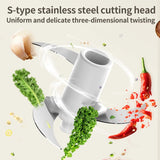 Mini Wireless Electric Garlic Press Dual Purpose Garlic Puree 350ml Usb Charging Kitchen Food Shredder Meat Grinder Vegetable