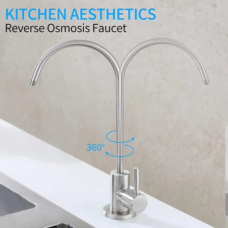 Water Purifier Faucet, Lead-Free Filtered Faucet Fits Reverse Osmosis Units or Water Filtration System Kitchen RO Faucet