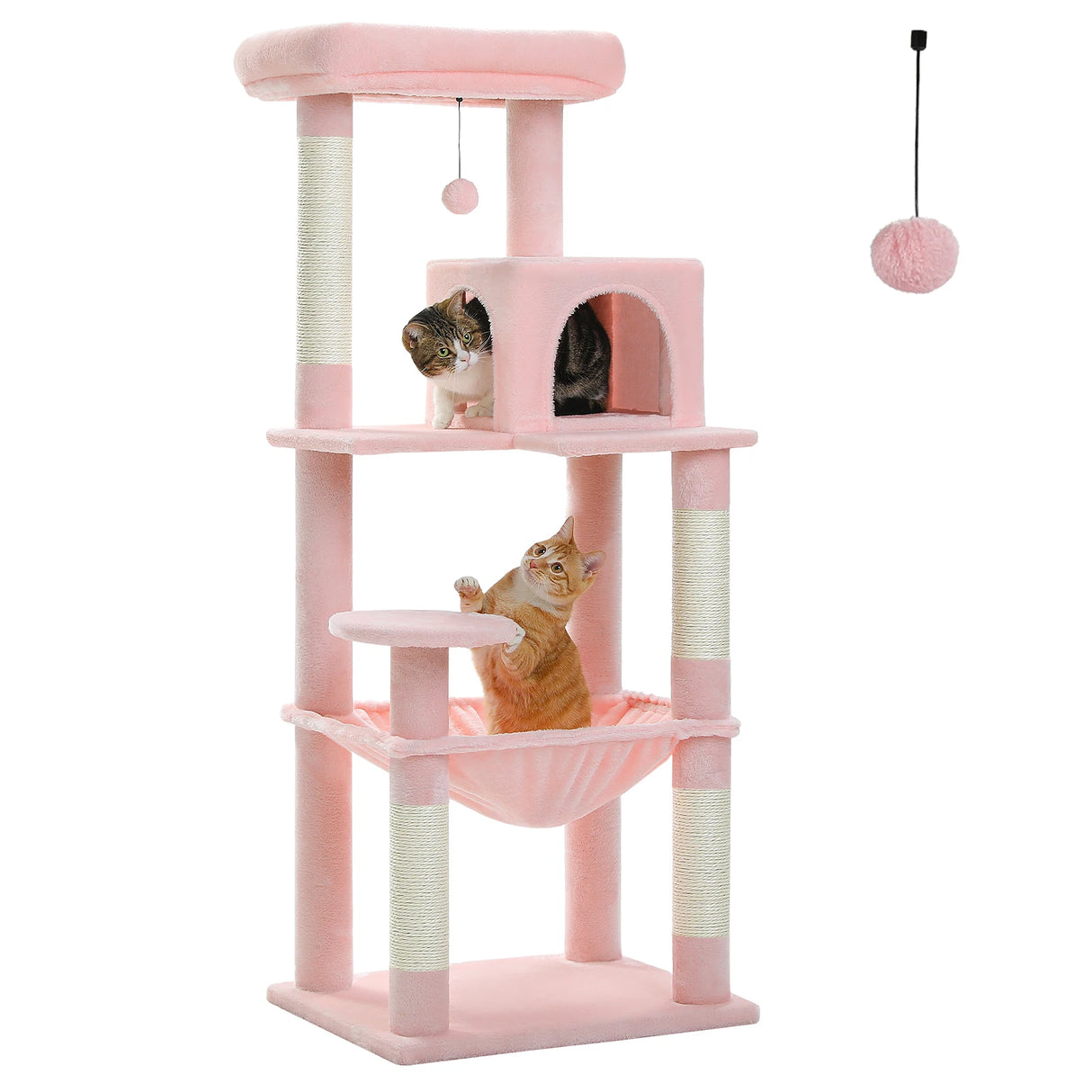 Multi-Level Cat Tree with Scratching Post Luxury Cat Tower with Condo House Cat Scratcher for Indoor Cat Accessories Pet Cat Toy