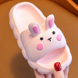 Children's Slippers Kids Summer Girls Cartoon Bunny Non-Slip Soft Soles For Children Indoor Home Boys Toddler Baby Sandals