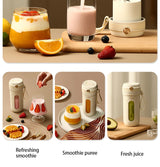 10 Blades Electric Portable Blender 350ML Juicer Fruit Mixers USB Rechargeable Smoothie Juicer Cup Squeezer Juice Maker