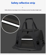 Travel Bag for Dog Cat Softl Pet Carriers Portable Breathable Foldable Bag Pets Transport Handbag with Locking Safety Zippers