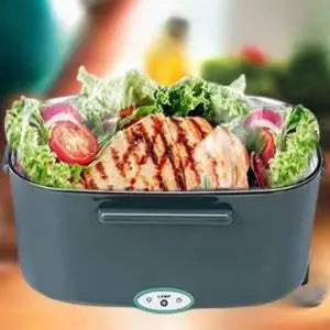 1.5 L 60W Electric Lunch Box Food Warmer Portable Food Heater for Car Or Home - Leak Proof, Lunch Heating Microwave for Truckers