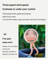 Multi Functional Handheld Mini Octopus Fan Portable USB Charging Home Outdoor Stroller With Night Light Function Small Fan