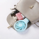 Small Handheld Fan Mini Rechargeable USB Fan Pocket Small Student Office Desktop Portable