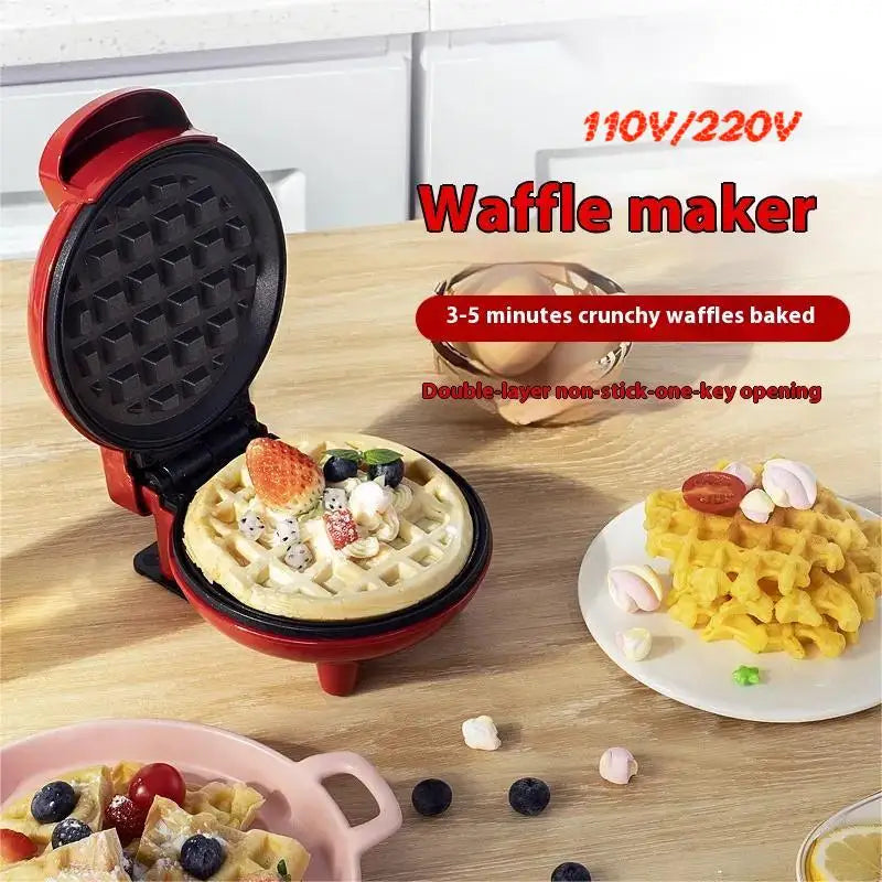 Sandwich Cake Baking Tray, Household Breakfast Electric Baking Pan, Fully Automatic Multifunctional Mini Waffle Biscuit Machine