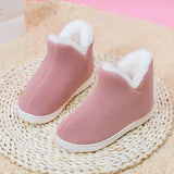 Winter Adult Men And Women Thick Warm Floor Shoes High Tube Non-Slip Indoor Cotton Shoes Plush Home Slippers Shoes Women