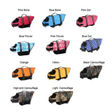 Dog Life Vests Adjustable Pet Dog Life Jacket With Reflective Strips Dog Flotation Vest For Cat Small Medium Large Dogs Swimming