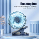 Portable Mini Hand Clip Fan USB Quiet Desktop Electric Fan High Quality Student Dormitory Small Cooling Ventilador fan Air Coole