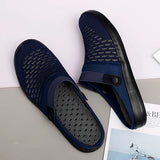 New Summer Women Men Sandals Mesh Breathable Padded Beach Flip Flops Shoes Solid Flat Bath Slippers Lighted Casual Shoes