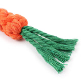 Cat Toys Carrot Pet Toys Durable Cotton Rope Woven Puppy Chew Toys for Cats Molar Cleaning Teeth Pet Supplies Cat Accessories