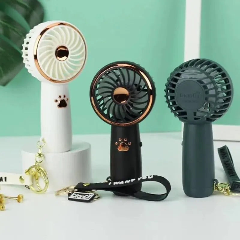 Fan Summer Mini USB Charging Small Fan Cute Cartoon Portable Handheld Fan