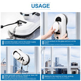 CHOVERY Robot Window Cleaner Window Cleaning Robot Smart Home  Robot Vacuum CleanerRemote Control Glass Cleaning Robots