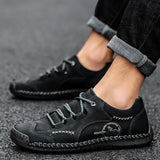 Leather designer Men Trend Casual Shoes Breathable Male Non-slip Footwear Golf Shoes Light Men Loafes Avenue merchant shoes