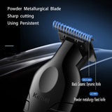 Kemei 2299 Barber Cordless Hair Trimmer 0mm Zero Gapped Carving Clipper Detailer Professional Electric Finish Cutting Machine