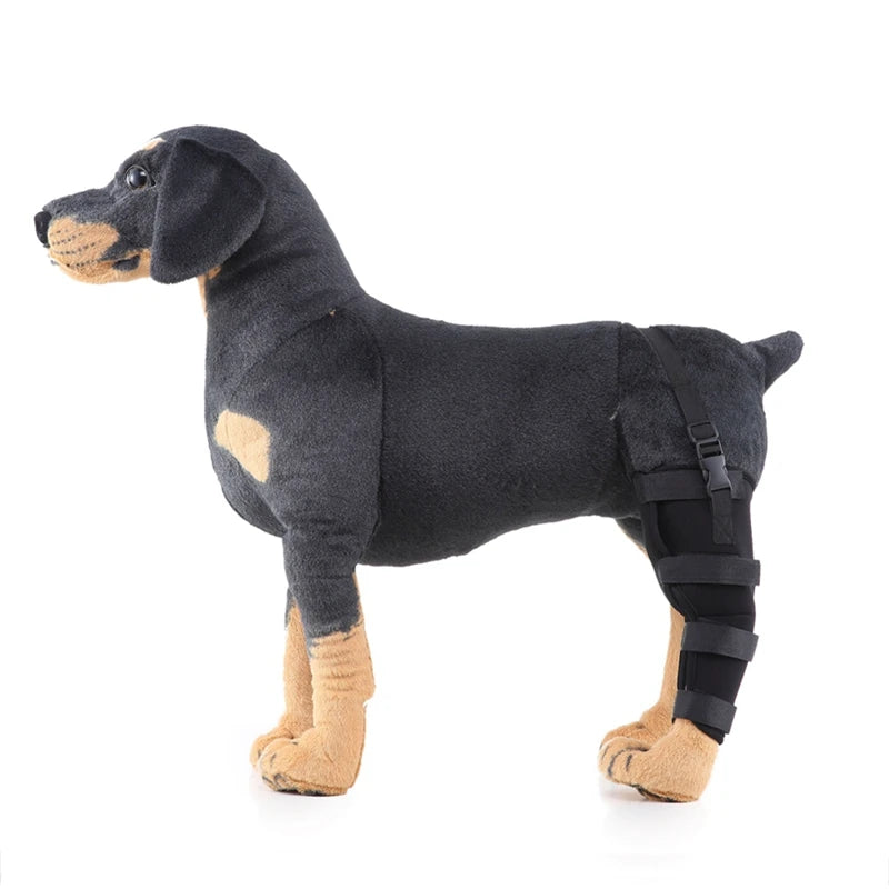 Pet Knee Pads Dog Support Brace for Right Left Leg Hock Joint Wrap Breathable Injury Recover Legs Dog Protector Support