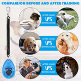 2/Pack Dog Training Clicker with Adjustable Wrist Strap Durable Lightweight Easy To Use for Cats Puppy Birds Horses