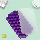 Food Grade Silicone Honeycomb with Lids - Easily Removable Mould for Ice Cream, Cold Drinks, Whiskey Cocktails - BPA-Free