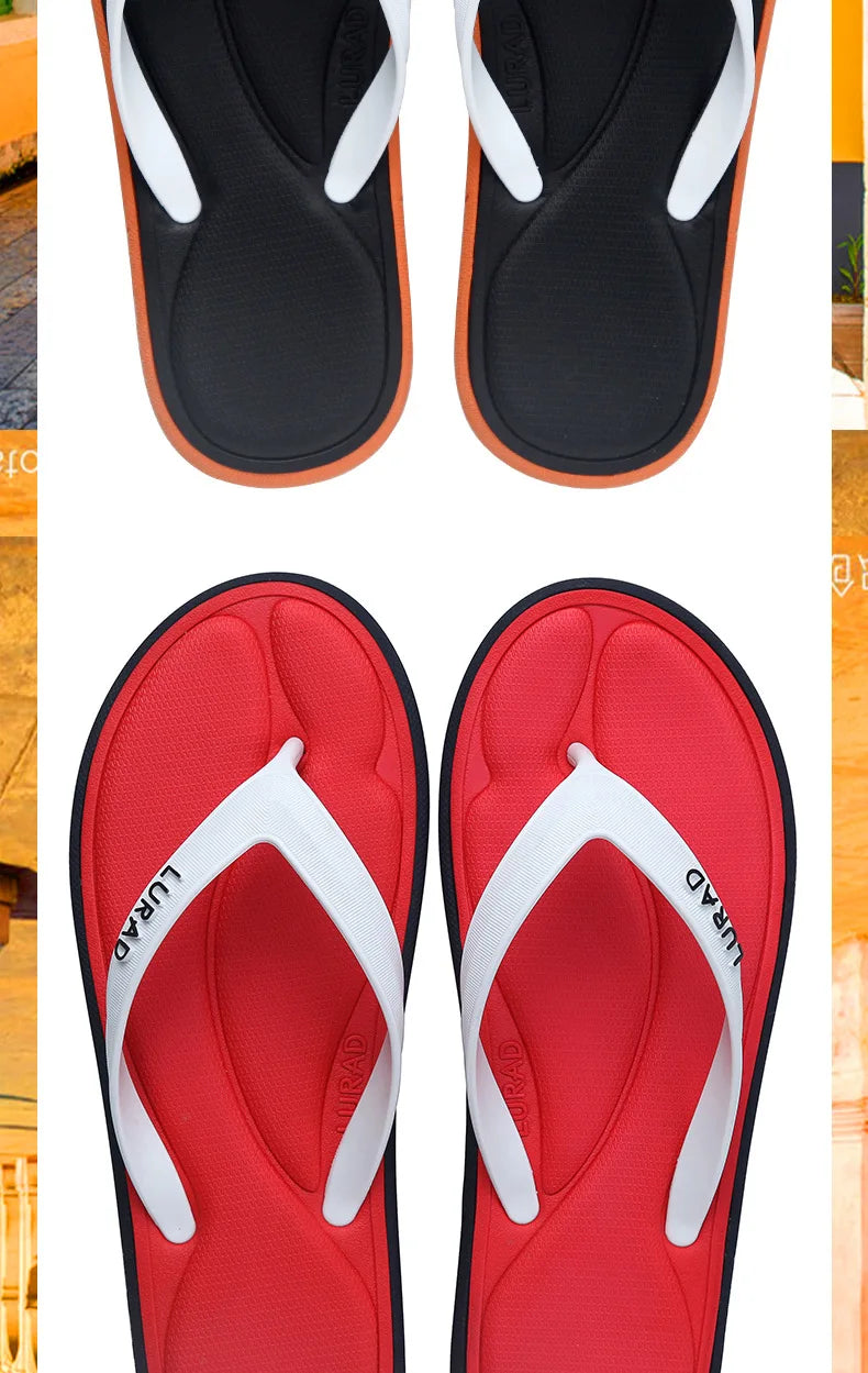 3D Memory Sponge PU Massage Men's Flip Flops Summer Antiskid Outdoor Sandal Clip Casual Beach House Rubber Soft Women Slippers