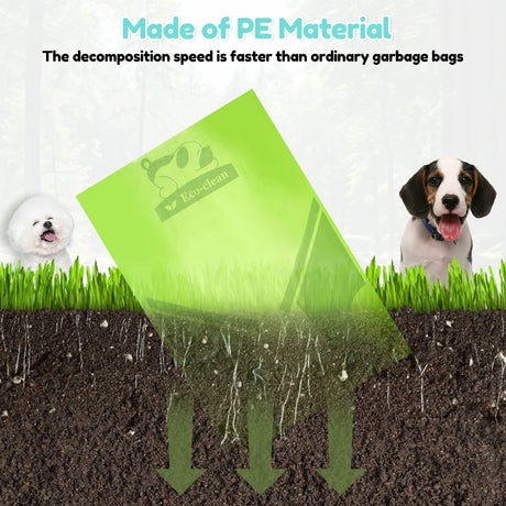 24/40 Rolls Pet Poop Bags 15 Bags/Roll Disposable Dog Eco Waste Bags with Dispenser Leak-Proof Outdoor Clean Pets Supplies New