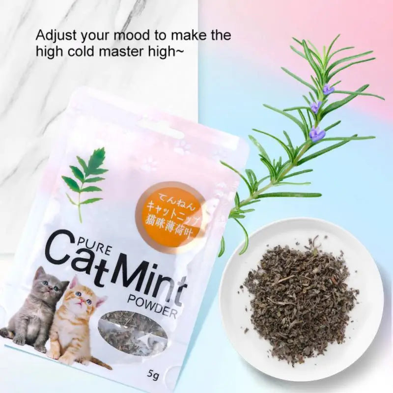 Catnip 5g/Pack Cat Mint Powder Natural Pet Kitten Mouth Cleaning Flavor Treats