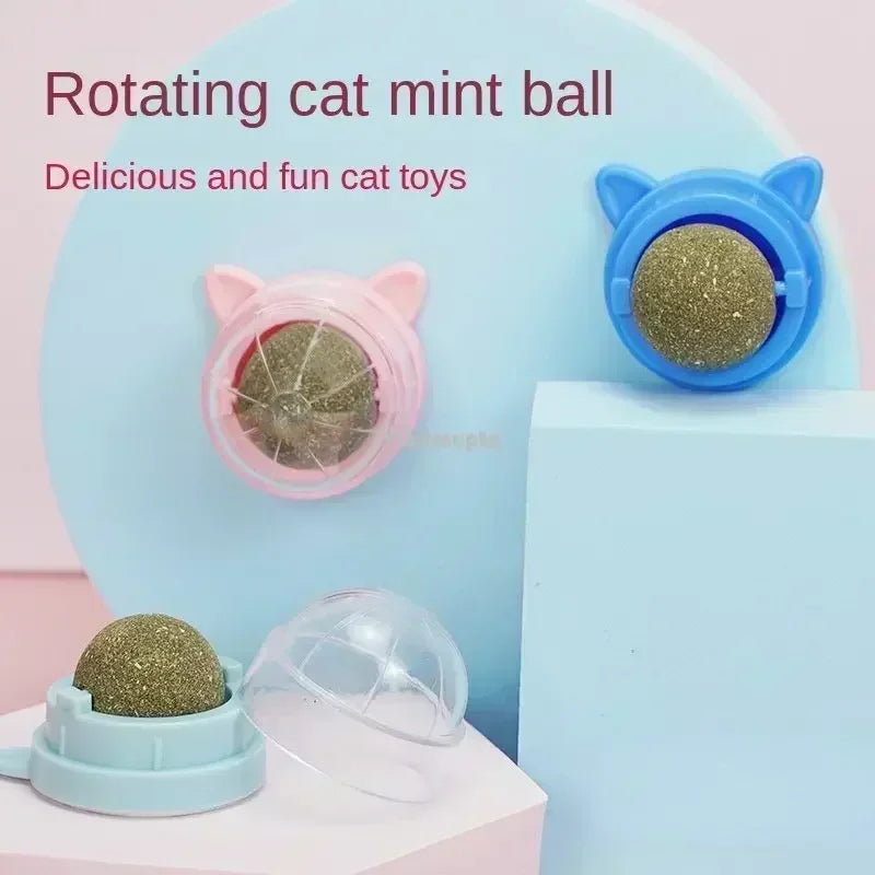 Natural Ball Removal Cats Catnip Cat Toy Cat Grass Treats to Improve Digestion Wall Sticker Scratch Itchy Treat Healthy Supplies