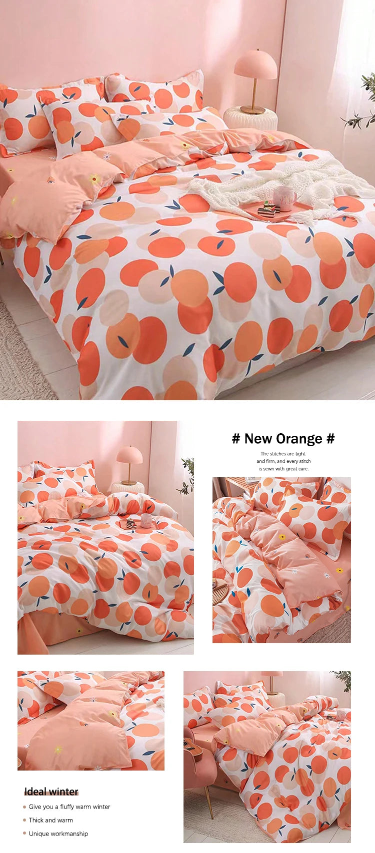 3pcs Bedding Printing Skin-friendly Cotton Quilt Cover Student Dormitory Home Single And Double Bed Quilt Cover Pillowcase