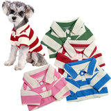 CDDMPET Pet POLO Shirt Summer Dog Clothes for Smal Dogs Puppy Cat Vest Chihuahua French Bulldog Tshirt Yorkie Poodle Pug Custome