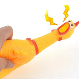 2024 Hot Sell Screaming Chicken Pets Dog Toys Squeeze Squeaky Sound Funny Toy Safety Rubber For Dogs Molar Chew Toys