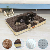 Memory Foam Pet Bed With Removable Washable Faux Fur Cover Orthopedic Waterproof Dog Bed For Crate Anti-Slip Bottom Dog Bed