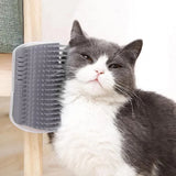 Cat Self Groomer With Catnip Soft Cats Wall Corner Massage Cat Comb Brush Rubs The Face With A Tickling Comb Pet Grooming Supply