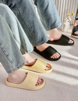 Soft Home Slippers Couple Summer Indoor Skid Proof Bathroom Slippers Sandals Hotel Solid Color Men Women Flip Flops Flat Shoes