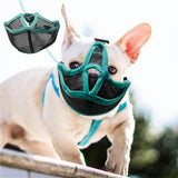 Mouth Mesh Durable Harmless Buckle Design Anti-Bite Pet Mouth Cover for Flat Face Dog Muzzle Pet Muzzle