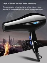 Professional negative ion hair dryer, quick drying, hot and cold air, with concentrated air nozzle, suitable for home use