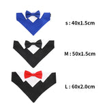 Formal Pet British Wedding Party Suit Scarf Bow Tie Collar Dog Triangle Towel Saliva Towel Pet Clothes Decoration Accessories