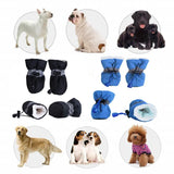 4pcs Antiskid Puppy Shoes Pet Protection Soft-soled Pet Dog Shoes Winter Prewalkers Soft Supplies Pet Paw Care