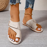 Women Slippers Outside Casual Beach Women Shoes Summer New Flats Flip Flop Sandals Walking Clip Toe Rome Buckle Ladies Slides