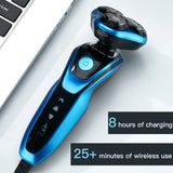 Electric Shaver Rotary Shaver Electric Razor Beard Trimmer Rechargeable Hair Cutting Shaving Machine Clipper for Men Waterproof