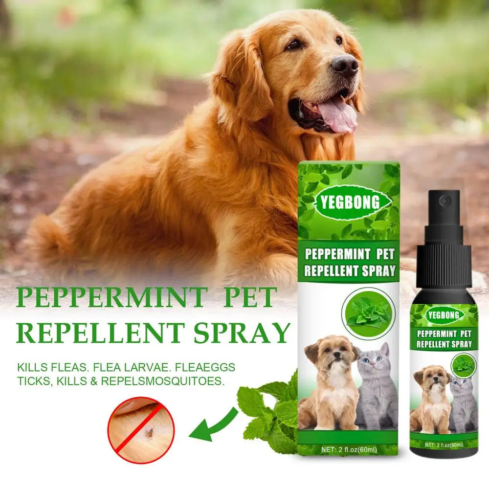 Pet Dog Flea Killer Vitro Spray Long-Lasting Control Repel Fleas Ticks Lice Insect Remover For Cats Dogs 60ML artículos para ma