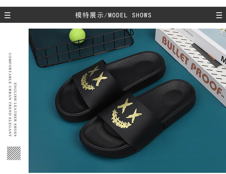 High Quality Imp Hot Sale Summer New 2023 Men's Fashion Slippers Lightweight and Comfortable Youth Going Out Trend Slippers