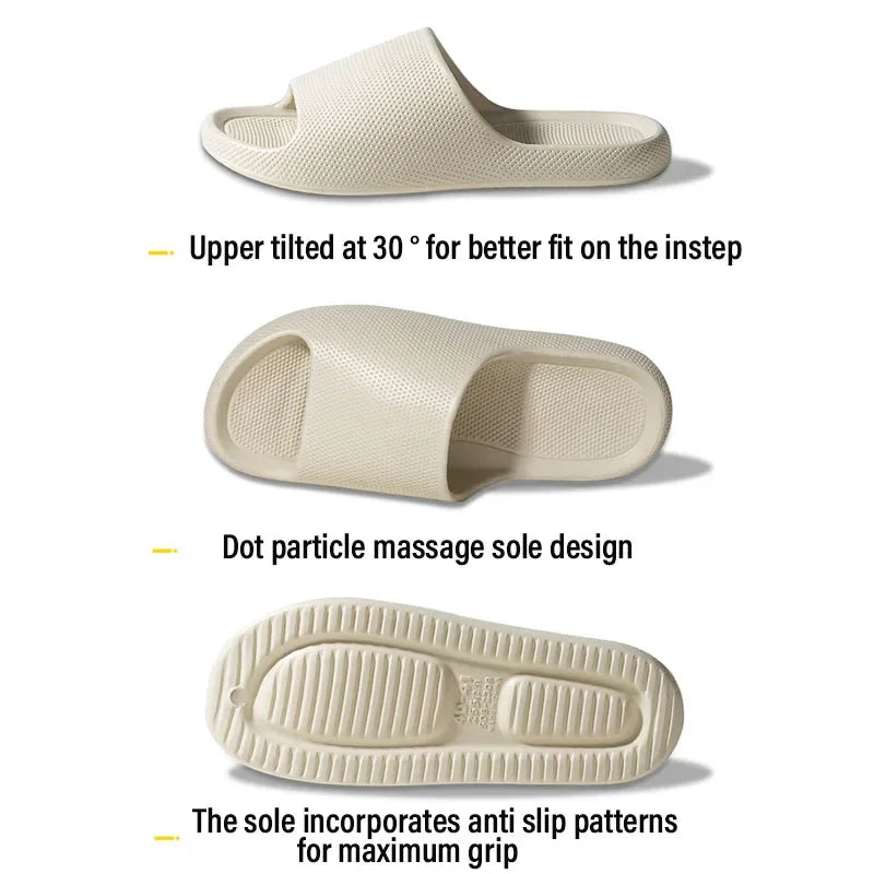 New Home Soft Sole EVA Men's Slippers Women's Anti-Slip Bathroom Slipper Summer Casual Indoor Slippers for Men Sandal Flip-Flops