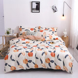 Solstice Bedding Set Duvet Cover Pillowcase Bed Linens Set Cute Yellow Gray Eye Quilt Cover Beds Flat Sheet Twin Queen King Size