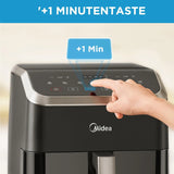 Midea Hot Air Fryer, 5L Capacity, HeatXpress Technology, 90% Less Oil, Energy and Time Saving with 7 Presets, Easy-View Window