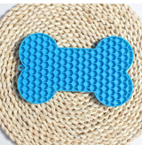 Silicone Dog Lick Mat Dog Feeder for Small Dogs Cats Peanut Butter Pet Slow Food Bowl Puppy Anti-Choking Food Plate