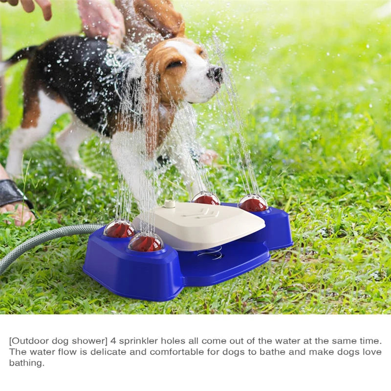 Dog Playing Toys Step on Sprinkler Activated Automatic Squirting Water Provides Outdoor Drinking Fresh Water for Large Dog