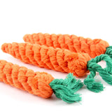 Cat Toys Carrot Pet Toys Durable Cotton Rope Woven Puppy Chew Toys for Cats Molar Cleaning Teeth Pet Supplies Cat Accessories