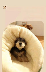 Soft Dog Bed Sofa Warm Plush Pet Kennel for Small Medium Dogs Cats Teddy Sleeping Nest Cozy Puppy Cave House Dog Accessories