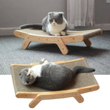 3 In 1 Wooden Cat Scratcher Board Detachable Lounge Bed Cat Scratching Post Grinding Claw Toys Scrapers for Cats Pet Products