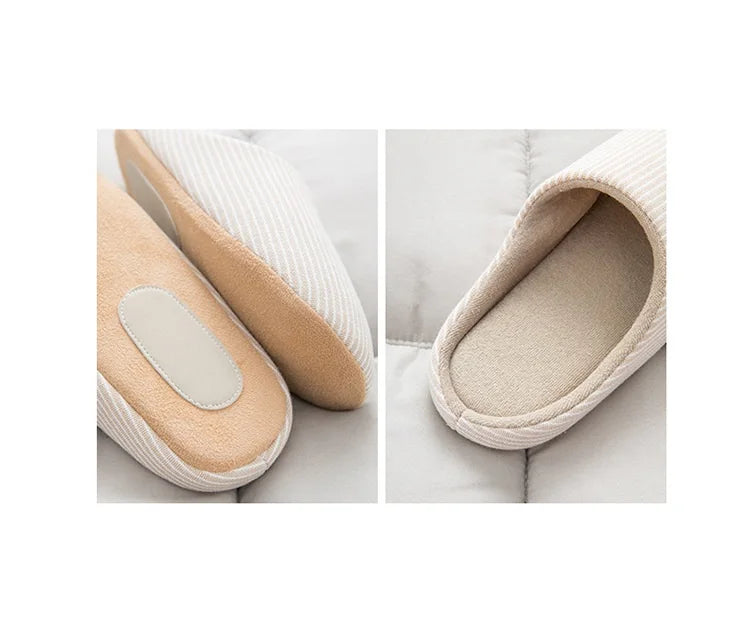 Slient Slippers For Women Men Flats Soft Non-slip Fluffy Shoes Comfortable Slides Couple Indoor House Slippers